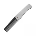 thumbnail image 1 of 6x Peine de Bolsillo para Hombres, Peines para Barba Plegables, Peine para de Acero Inoxidable, Peine para Barba, Plegable: 9,6 Cm X 2,8 Cm, 6 piezas, 1 of 8