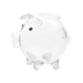 thumbnail image 3 of Kokiya 2 Glass Piggy Banks Lovely Money Saving Box for Birthday Clear and Black, 3 of 9
