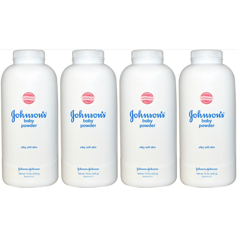 Johnsons Baby Powder (4Pack) Silky Soft Skin Clinically Proven