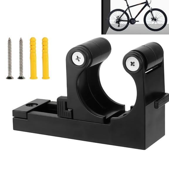 1 Count Adjustable Size Wall-Mounted Bike Parking Hook for Road and Mountain Bikes Home Storage Solution Easy to Use with Durable Design