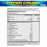 مسحوق ما قبل التمرين MHP Hyper Crush – دعم الطاقة والمضخات والتعب – 3 جرام كرياتين، سيترولين، 350 مجم كافيين – بلو آيس، 30 وجبة