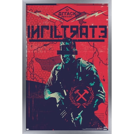 Call of Duty: Black Ops Cold War – Infiltrate Wall Poster 14.725 x 22.375 Framed