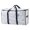 Silver, variant on Large Capacity Window Opening Storage Bag, Durable Clothing & Quilt Organizer, Foldable Fabric Bag for Bedding, Blankets & Wardrobe Closet Organization, 27.6*13.8*16.5in, Black