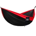 thumbnail image 2 of RNX Red Portable Double Hammock Lightweight Parachute Nylon for Outdoor Camping, 2 of 7