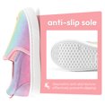 thumbnail image 5 of Bocca Girls Gradient Glitter Slip on Sneakers Kids Canvas Walking Shoes Size 12, 5 of 6