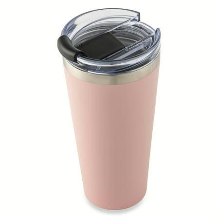 Mainstays 20 oz Stainless Steel Tumbler, Blush