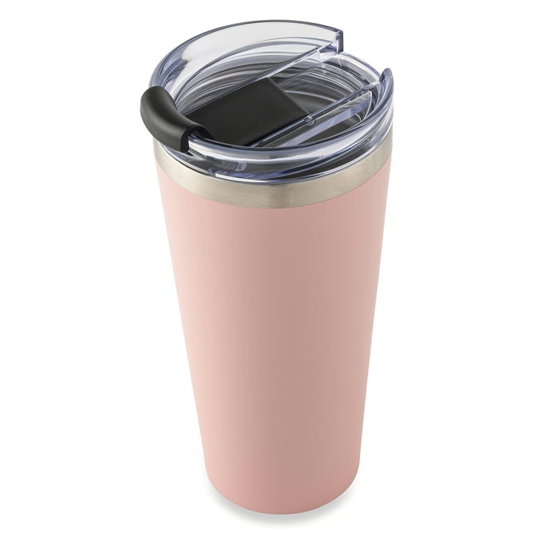 Mainstays Stainless Steel Tumbler, 20 oz, Blush photo 1