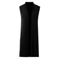 thumbnail image 5 of Yuhangmm Summer Cardigans for Women Lightweight Women's Long Sweater Vests Sleeveless Open Front Cardigan Tunic Top Coat Fall Winter Outfits Black XL, 5 of 5