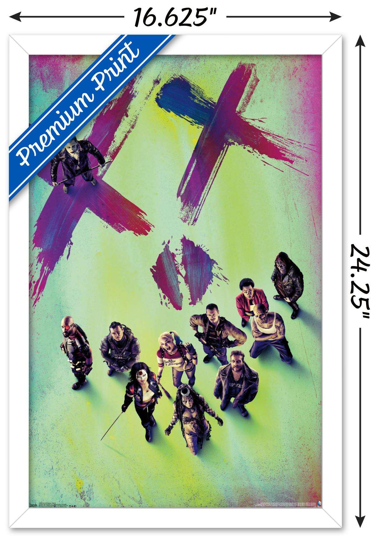 DC Comics Movie - Suicide Squad - Teaser Wall Poster, 14.725" x 22.375", Framed