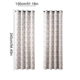 thumbnail image 3 of PYURTEP Boho Curtains, Semi-Blackout Sheer Curtains, Green Textured Drapes with Colorful Bohemian Print for Bedroom, Living Room, Boho Decor, 3 of 6