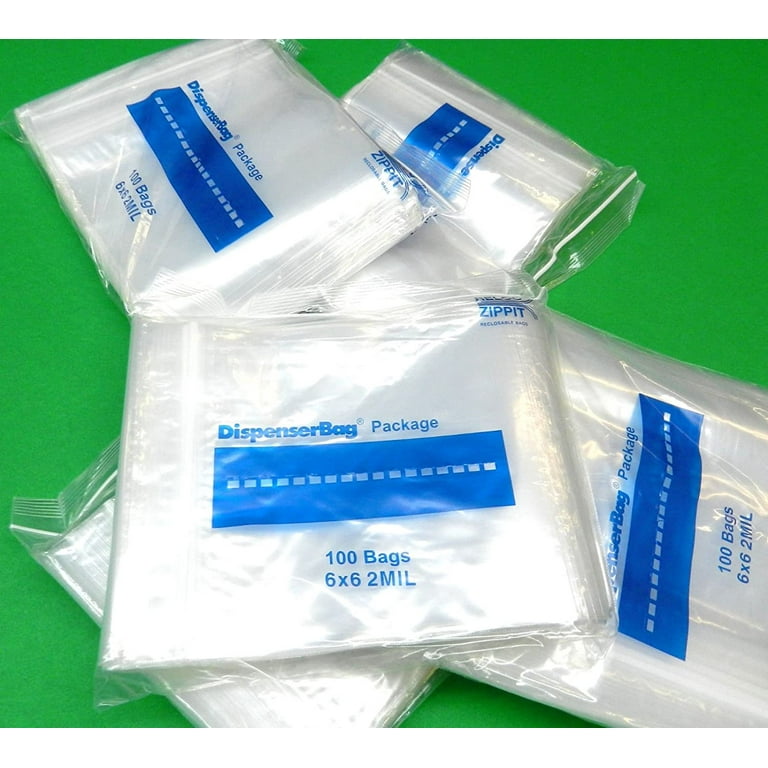 1000 ZIPLOCK BAGS mil 6x6 RECLOSABLE CLEAR 2MIL POLY ZIP LOCK