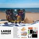 thumbnail image 5 of Fotbe Purple Glowing Mushroom Bolsa de Viaje para Playa - Resistente al Agua, Bolsa Tote de Gran Capacidad y Ligera con 7 Bolsillos para Mujeres y Hombres, 5 of 7