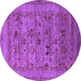 thumbnail image 1 of Ahgly Company Indoor Round Oriental Purple Industrial Area Rugs, 8' Round, 1 of 4