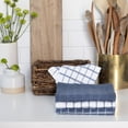 thumbnail image 5 of RITZ Terry Check Kitchen Towel Set, 3-Pack, 15" x 25", Federal Blue, 5 of 5