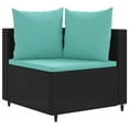 thumbnail image 3 of vidaXL Patio Sofa Set with Cushions Garden Furniture 10 Piece Poly Rattan, 3 of 11