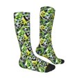 thumbnail image 3 of Vsdgher Football Doodle Print Thigh High Socks Extra Long Stretchy Sock Women Over Knee High Opaque Stocking Daily Wear, 3 of 8