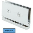 thumbnail image 2 of SHS Frameless Shower Door Top or Bottom Strong Wall-to-Glass Pivot Hinge for 3/8'' Glass Includes Replacement Parts Solid Brass. Heavy Duty with Square Corners. (Polished Chrome), 2 of 11