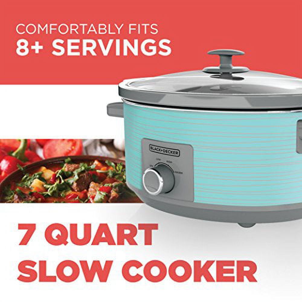 Black+decker 7-Quart Digital Slow Cooker with Temperature Probe + Precision Sous-Vide , Stainless, SCD7007SSD
