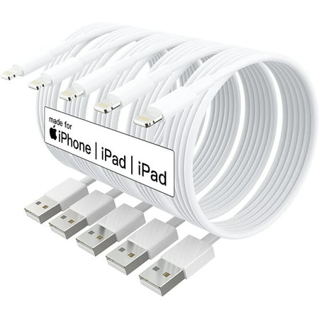 GREPHONE iPhone Charger, 5Pack 10/6/3/1ft Fast Charging Lightning Cable Compatible with iPhone, iPad, iPod