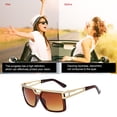 thumbnail image 4 of Sonducket Gafas de sol de plástico para mujer, accesorio para gafas, ligeras, Colorfast, Vintage, accesorios para adultos, gafas para conducir Lentes Marron oscuro Sonducket AP008871-02, 4 of 6
