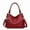 Burgundy, variant on Leather Handbags Vintage Designer Crossbody Bag Women Totes Shoulder Bags for women Top-handle Bags sac bolsa feminina