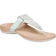 thumbnail image 1 of Women's Vionic Wanda T Strap Thong Sandal Seafoam Embossed Snake Leather 8.5 M, 1 of 6