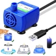 thumbnail image 2 of NATEFEMIN Pet Fountain Water Pump Plastic Material 4 Suction Cups Stable Performance For Cat Dog Drinking Fountain Repair, 2 of 8