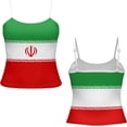 thumbnail image 3 of National Soccer Women Strap Tank Top Summer Flag Graphic Crop Top, 3 of 4