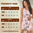 thumbnail image 7 of TSOVTHRID Pink Butterfly Print Pajama Set for Women Two-Piece Nightwear Sleeveless Sleepwear with Elastic Waist Short Pants Pjs Sets, Size 2XL, 7 of 7