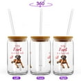 thumbnail image 2 of Every Fart is Love Note Rhodesian Ridgeback Guilty Face Happy Valentine's 16oz Glass Cup Mug Ridgebacks Dog Lover Gifts Glass Can with Bamboo Lid and Straw - 01016, 2 of 5