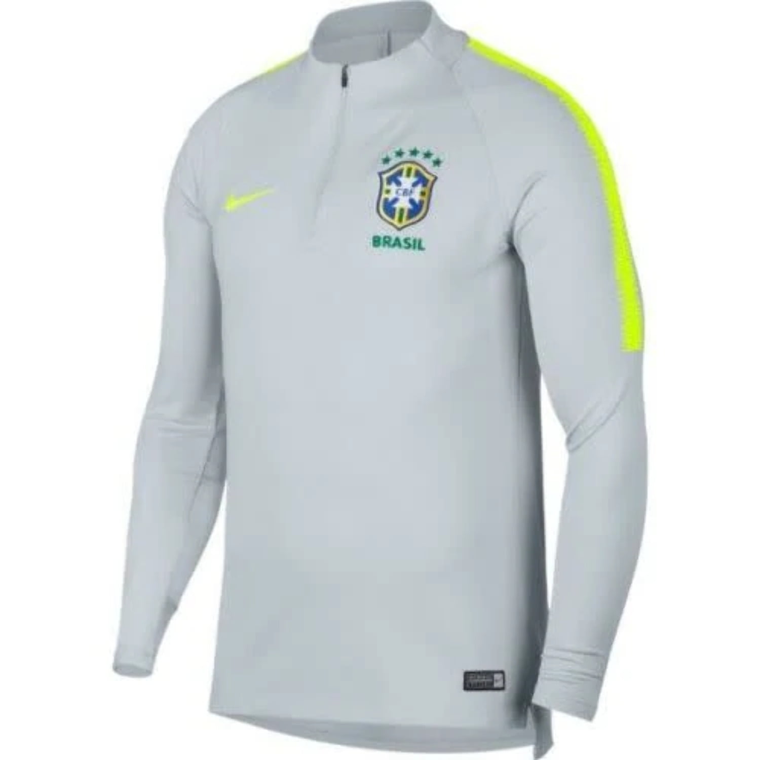 Nike Brasil WC World Cup 2018 Soccer Training Top - Gray/Volt M - Walmart.com