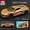 Corvette Gold, variant on 1:64 car model, diecast sports car, JDM car collection, classic muscle car toy, mini alloy racing car, boys hobby collectible toys
