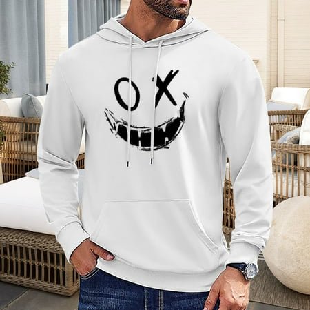 MKLEKYY Pull-Over pour Femmes Mode Décontractée pour Hommes, Pull à Capuche à Manches Longues avec Cordon de Serrage