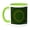 Green/White, variant on 3drose, Green Eden Mandala, 11oz Two-tone Black Mug