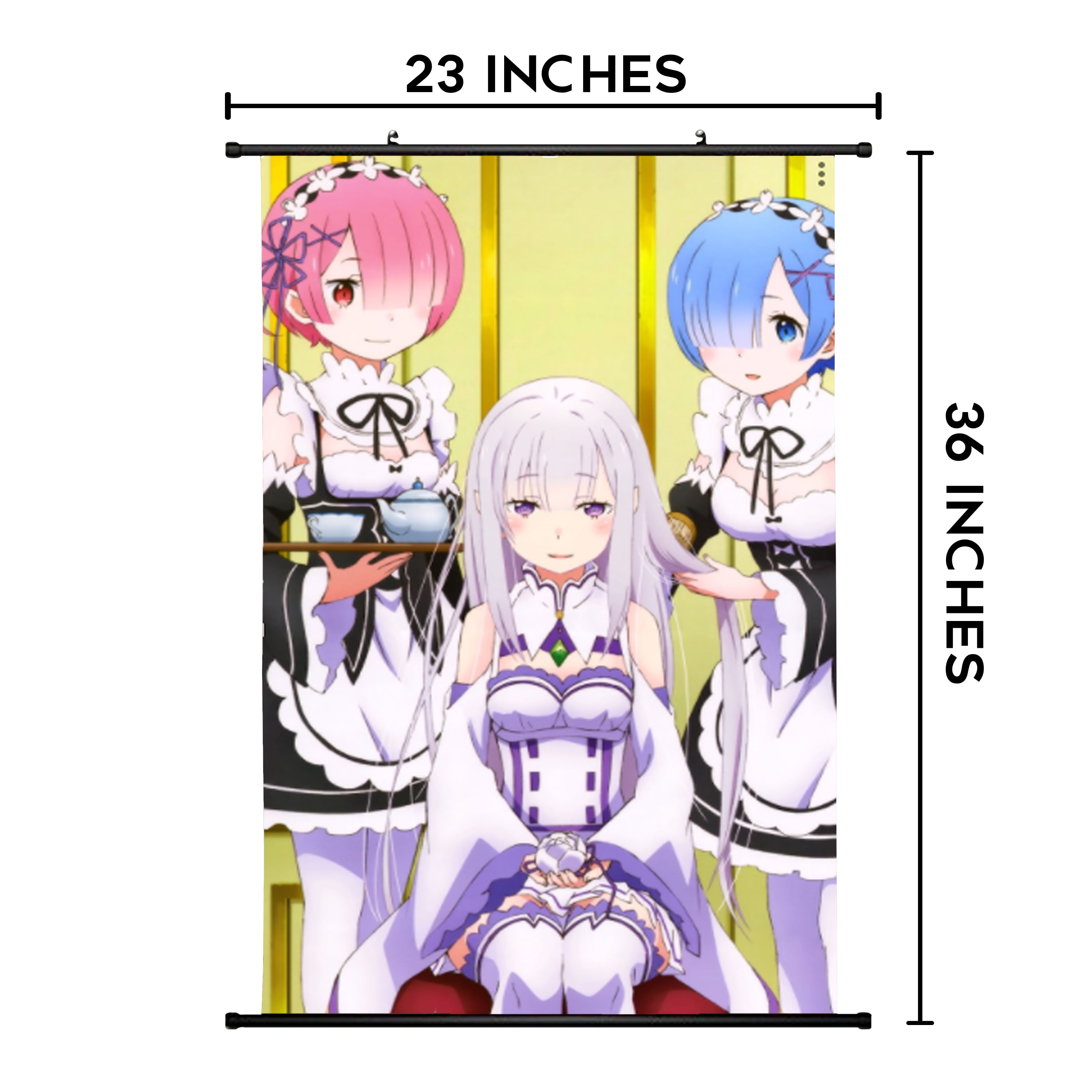 RE:ZERO REM & RAM WALL SCROLL