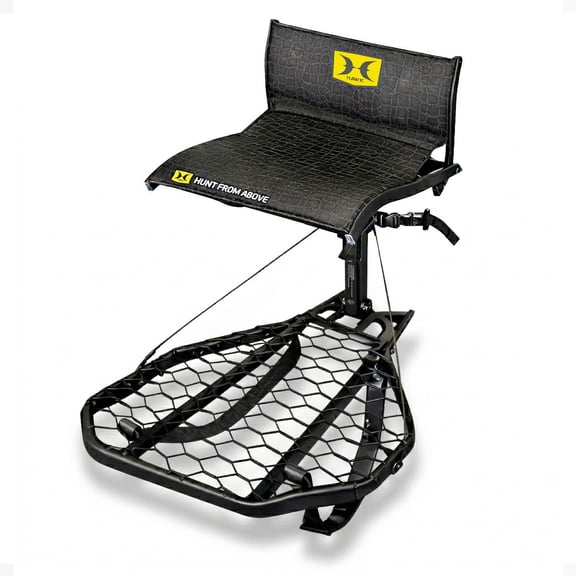 Hawk CRUZR Hang On Tree Stand, Lumbar Seat Hunting Gear and Welded Platform, 34 x 24 Inch