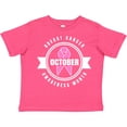 thumbnail image 3 of Inktastic October Breast Cancer Awareness Month Badge Boys or Girls Toddler T-Shirt, 3 of 5