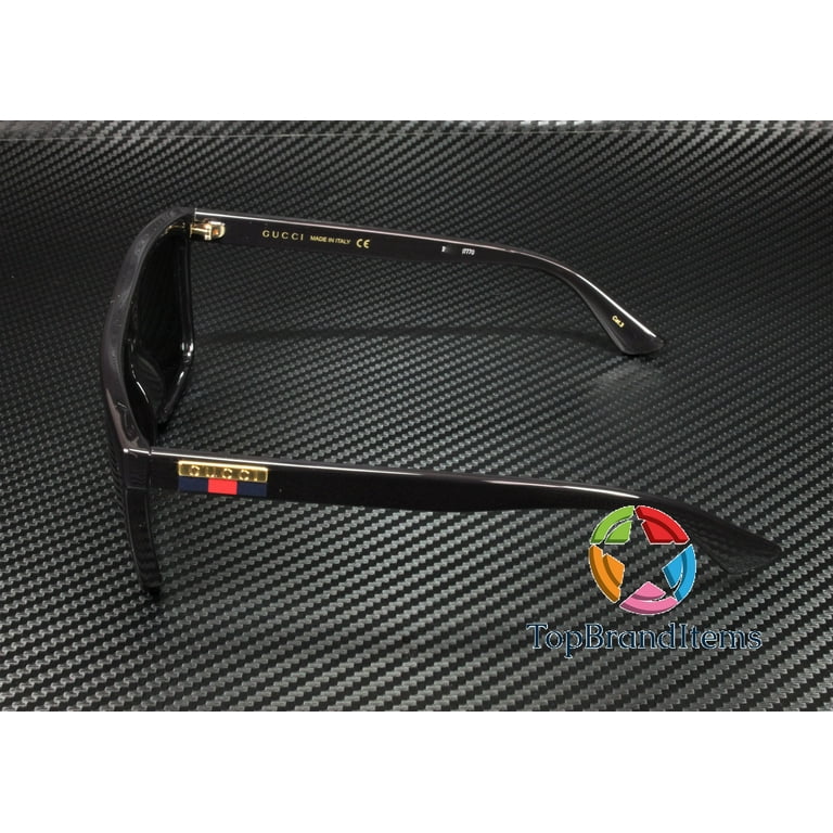 Gucci GG 0748 S - 001 Designer Sunglasses, Black / Grey Shades