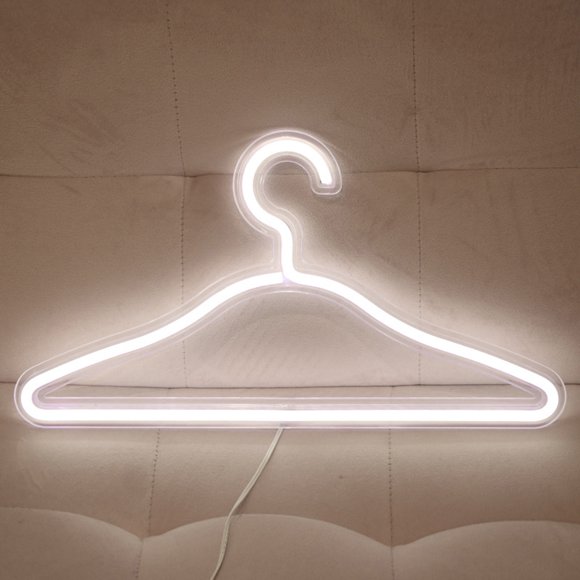 Wall Led Lights for Bedroom Led Neon Light Usb Powered Clothes Hanger for Home Bedroom Wall Decor Lights Led Wall Lights Bedroom Led Light Wall Panels Led Light Panels for Wall