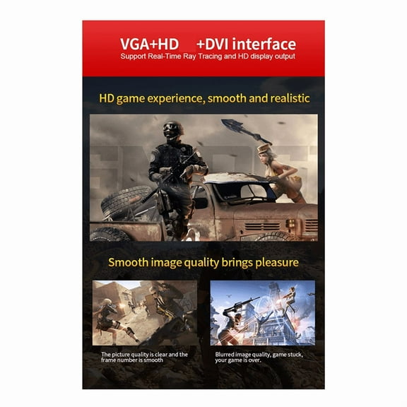 GT730 2GB GDDR5 Graphics Card 128 Bit 700MHz 40Nm PCle X16 2.0 VGA DVI HDMl-Compatible Video Card,1 x Graphics Card,Black