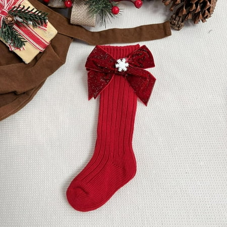 

BULLPIANO Baby Girl Socks/Toddler Girl Socks/0-6Y Cotton Cartoon Warm Floor Sock Baby Christmas Socks Anti-slip(1pair)