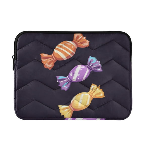 FORMRS 13-13.3 inch Laptop Sleeve Case Soft Carrying Quilted Computer Bag Cover, Cartoon Candy