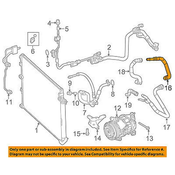 CHRYSLER OEM 1516 200 A/C AC Hose
