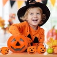 thumbnail image 3 of 7 Pack Halloween Pumpkin Buckets, 1 Large and 6 Small Trick or Treat Plastic Pumpkin Candy Pail, Halloween Treat Bucket Halloween Decorations, 3 of 7