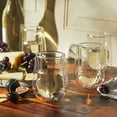 thumbnail image 4 of Henckels Cafe Roma 4-pc Double-Wall Glassware Stemless White Wine Glass Set, 4 of 4