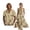 Vintage Tree Leaf, variant on FOR U DESIGNS Vintage Tree Leaf Print Couple Matching Outfits Chinese Style Couple Shirt and Dress Linen-Like Men's Button Down Shirt Womens Sleeveless Summer Dress