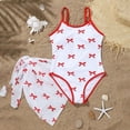 thumbnail image 3 of G-irls Two Piece T-ankini Swimsuit Set UPF 50+ Sun Protection Rash Guard with Swim Shorts for Beach Pool, 3 of 3