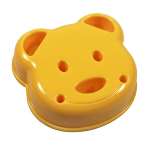 Cortador de moldes para sándwiches con forma de oso, moldeadores para sándwiches de pan para niños, molde para sándwiches de osito, molde para pan