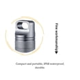 thumbnail image 4 of Pill Case Aluminium Alloy Waterproof Moisture-proof Pills Waterproof Dust Tablet Dispenser Portable Home Carrying Organizer Container Gray, 4 of 9