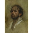 thumbnail image 2 of Edgar Degas 18x24 Gold Ornate Framed and Double Matted Museum Art Print Titled - Self -Portrait (circa 1862), 2 of 4